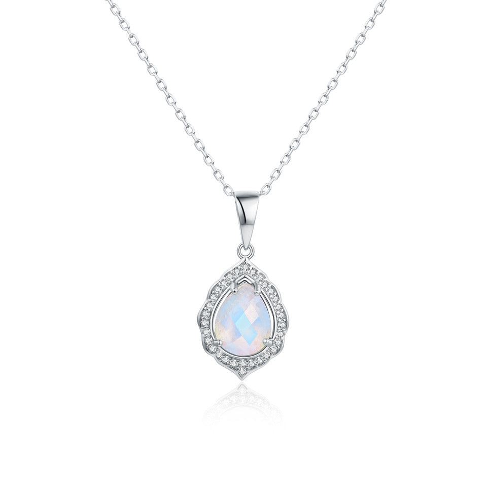 Collier Pierre de lune argent Adèle